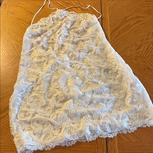 Victoria's Secret Ivory Floral Lace Chemise